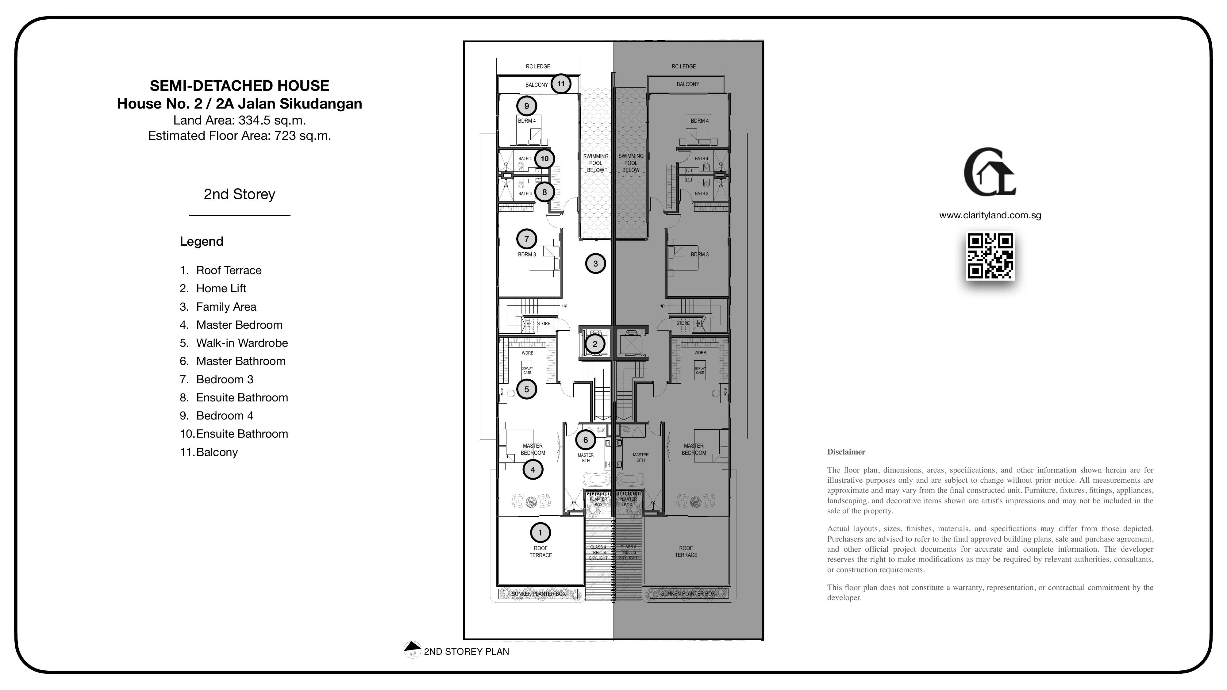 d'Clarione floor plan — 2nd Storey
